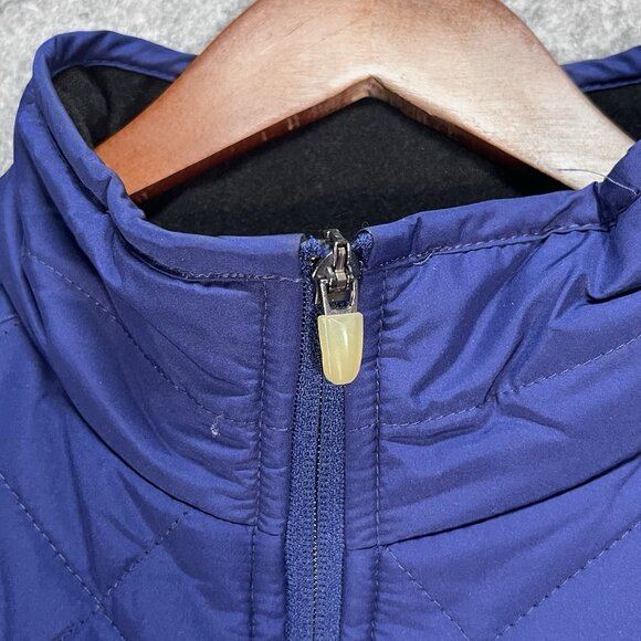 Antigua Quilted Vest Womens Sz L Blue Sleeveless Full Zip Lightweight Activewear - Picture 3 of 15